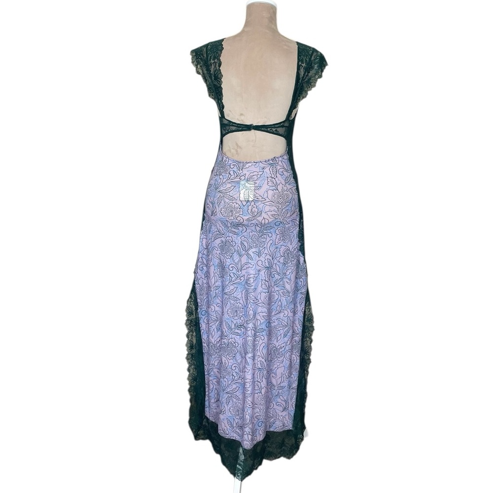 NWT Intimately Free People Suddenly Fine Floral Print Cutout Lace Trim Nightgown - Picture 8 of 16